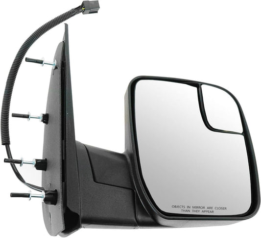 TRQ Passenger Side Mirror Assembly for Ford E-Series Vehicles