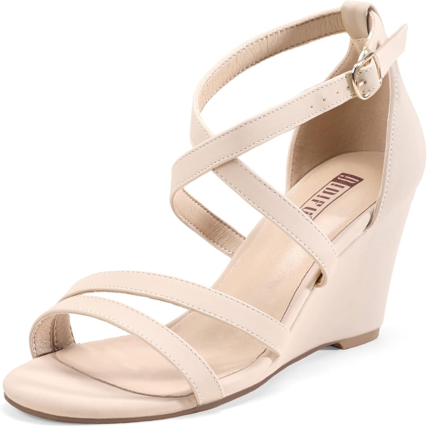 IDIFU Women's 3 Inch Strappy Wedge Sandals for Any Occasion