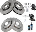 TRQ Front and Rear Brake Pad & Rotor Kit Compatible with 2006-2009