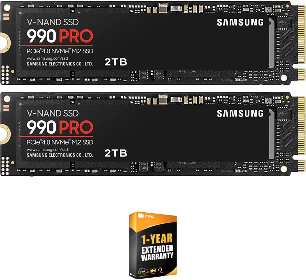 Samsung 990 PRO 2TB PCIe 4.0 NVMe SSD for Gaming and Storage