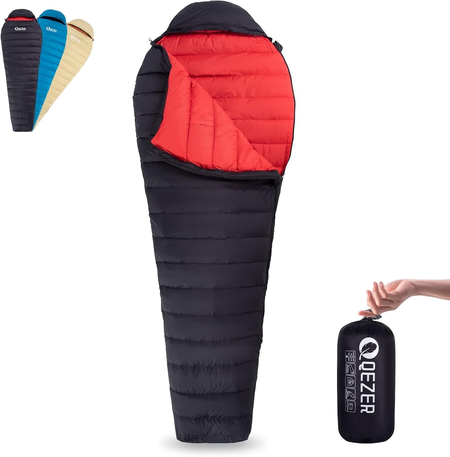 Ultralight Down Sleeping Bag for Adults with 600 Fill Power