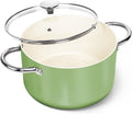 MICHELANGELO 6 Quart Stock Pot with Lid for Healthy Cooking