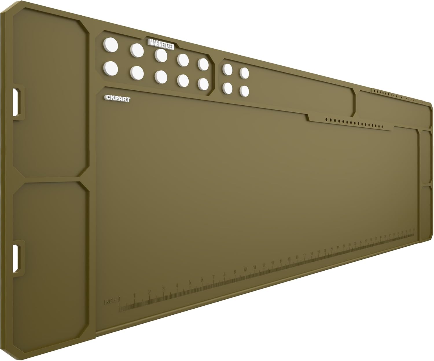 Extra Large Gun Cleaning Mat with Magnetic Features for Rifles