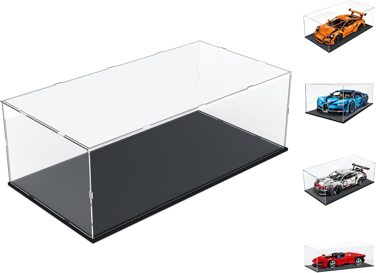 Acrylic Display Case for Lego Cars - Perfect for Collectibles