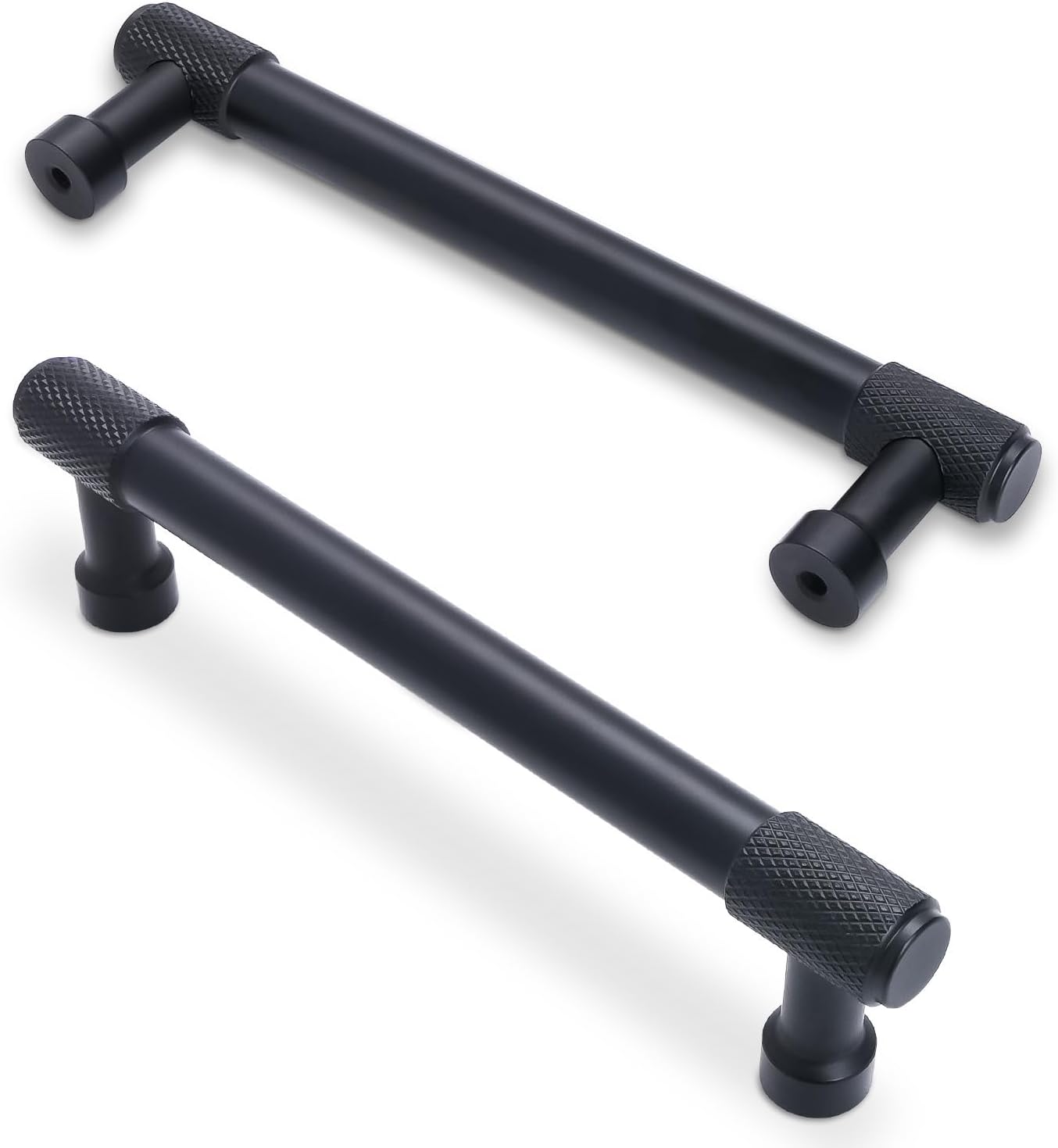 10 Pack 5 inch Matte Black Kitchen Cabinet Handles for Modern Homes