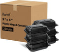 Karat Clamshell Take Out Food Containers 9in x 6in - Durable Stackable