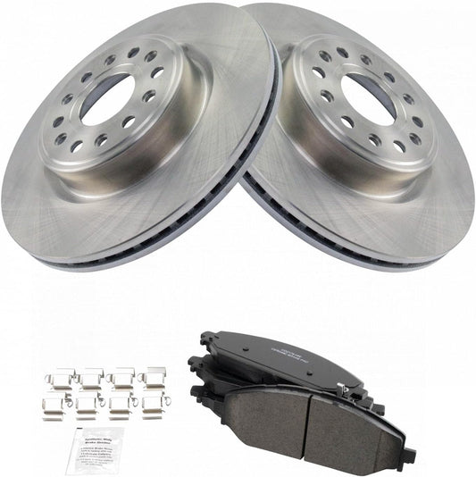 TRQ Front Brake Pad & Rotor Kit for 2019-2021 Ram 1500