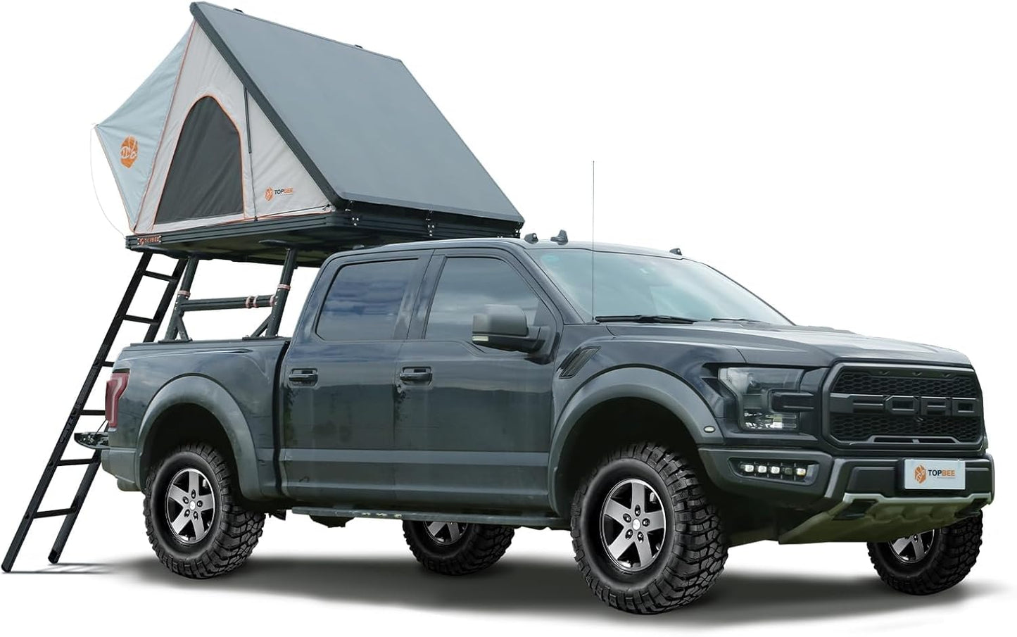 TOPBEE Waterproof Hard Shell Rooftop Tent ~ Sleeps 3