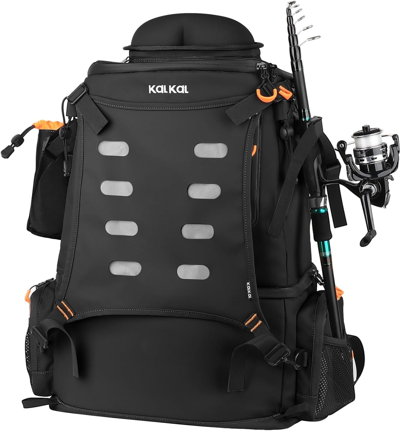 51L Kalkal Fishing Backpack: Rod Holders, Cooler, Men's Fishing Gift