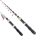 Telescopic Fishing Rod 6.2 ft Collapsible Extendable Rod - Compact