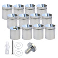 Pack of 12 Aluminum Standoff Screws for Wall Sign Mounting