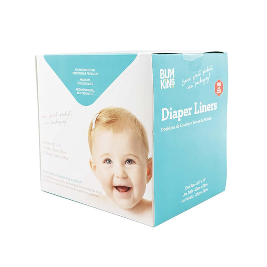 Bumkins Biodegradable Diaper Liner, 100 pcs