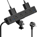 40W Fast Charging Station Desk Clamp Power Strip - Edge Mount