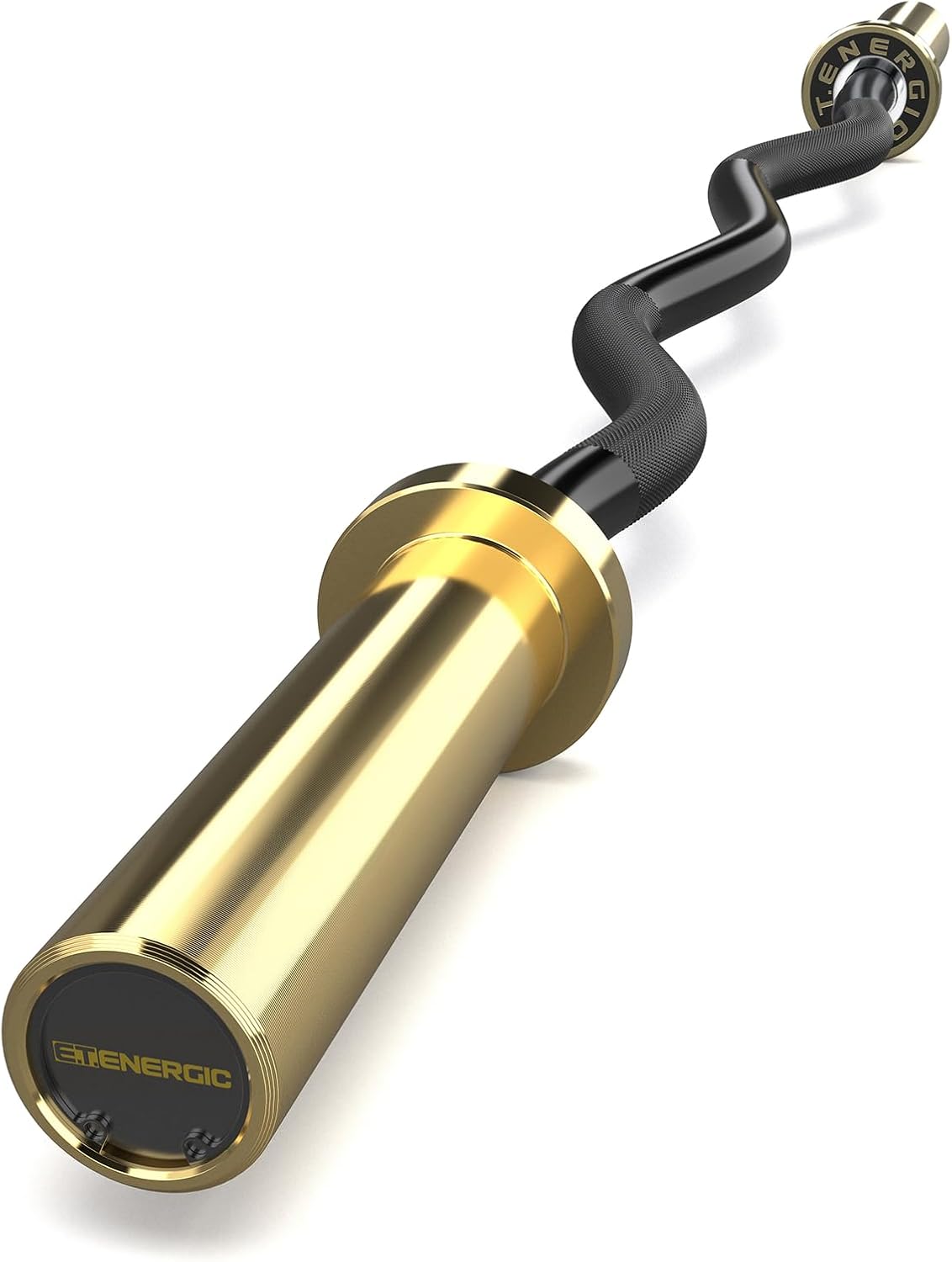 47in Olympic EZ Curl Bar for Weight Lifting and Home Gym Use