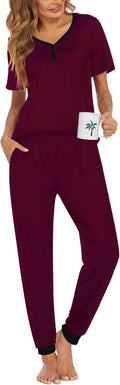 Ekouaer Pajamas for Women Set 2 Piece Lounge Set - Soft, Elastic