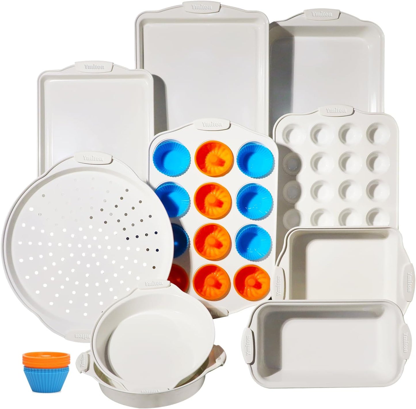 Baking Pans Set with Silicone Handles for All Your Needs