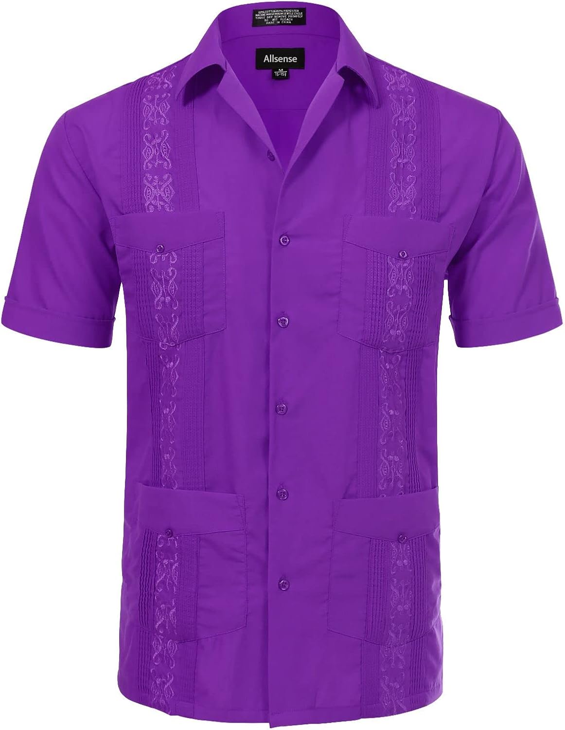 Allsense Men's Short-Sleeve Button-Down Guayabera Shirt Review