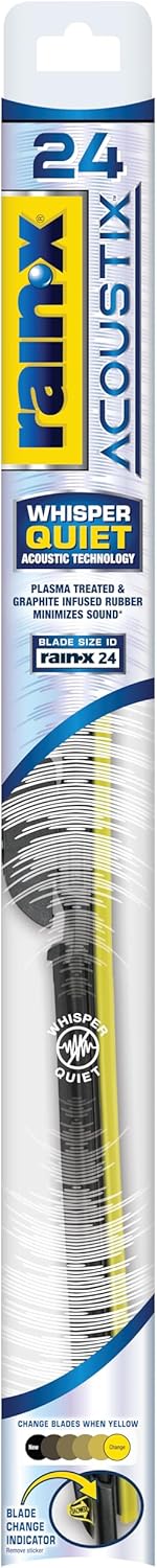 Rain-X Acoustix 24 Wiper Blades for Whisper Quiet Performance