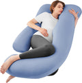 Sasttie U Shaped Pregnancy Pillow for Sleeping - Cooling Full Body