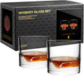 Lake Tahoe Heavy Crystal Whiskey Glasses Gift Set for Men