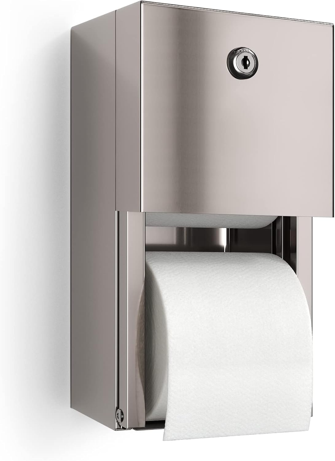 Commercial Toilet Paper Dispenser with 2 Roll Capacity Design