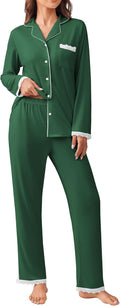 Ekouaer Womens Pajamas Set Long Sleeve Sleepwear - Soft Lace Lounge