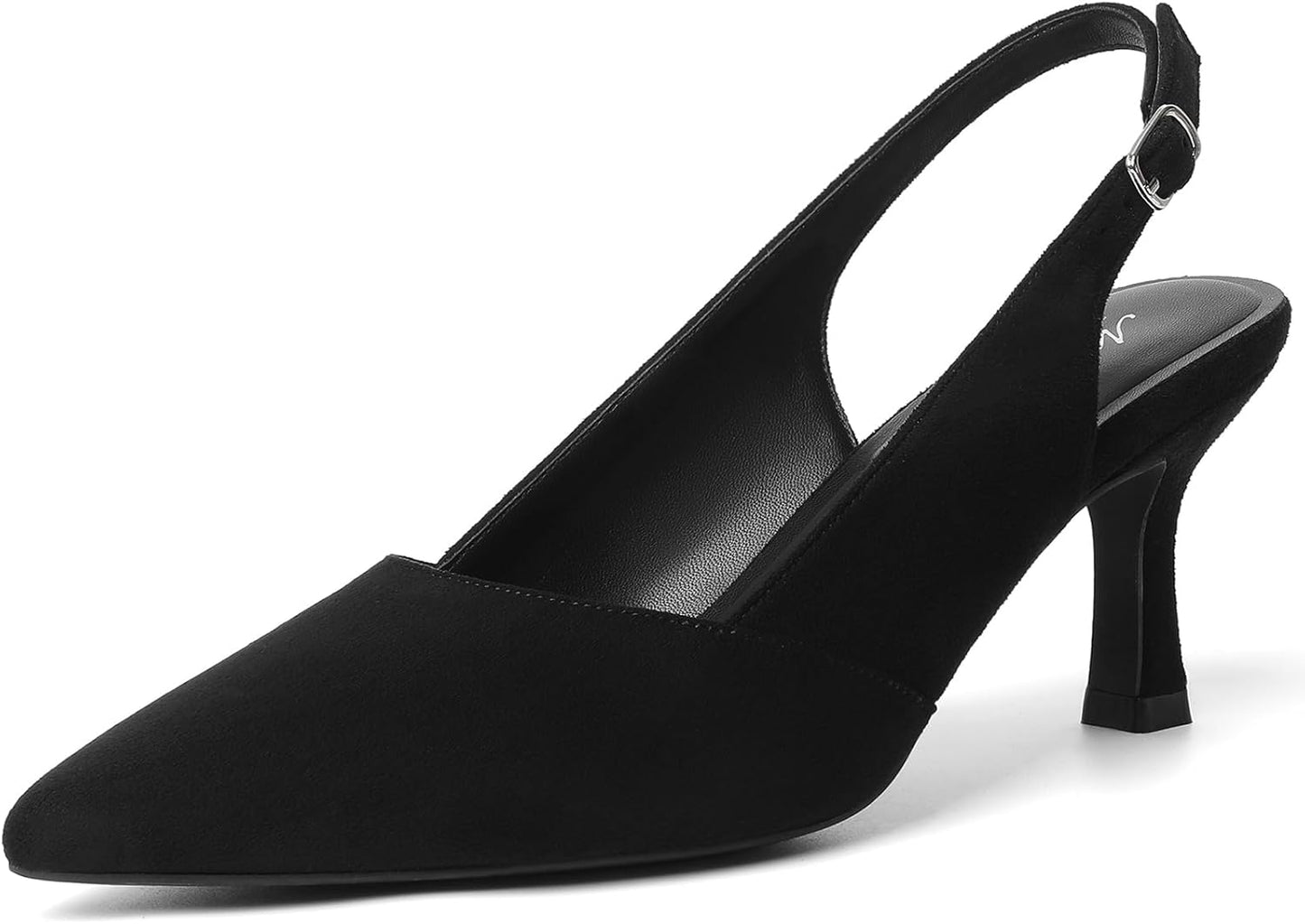 Chic Slingback Kitten Heels for Women - Elegant Closed Toe Pumps