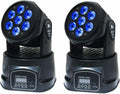 Moving Head DJ Lights 7 x 12W RGBW Mini Moving Head - Bright Club Wash