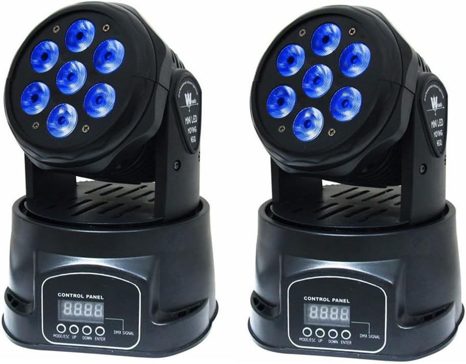 XPCLEOYZ 2PCS Moving Head DJ Lights for Stunning Stage Effects