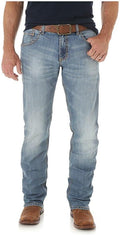 Stylish Wrangler Slim Fit Jeans for Men with Straight Leg Design