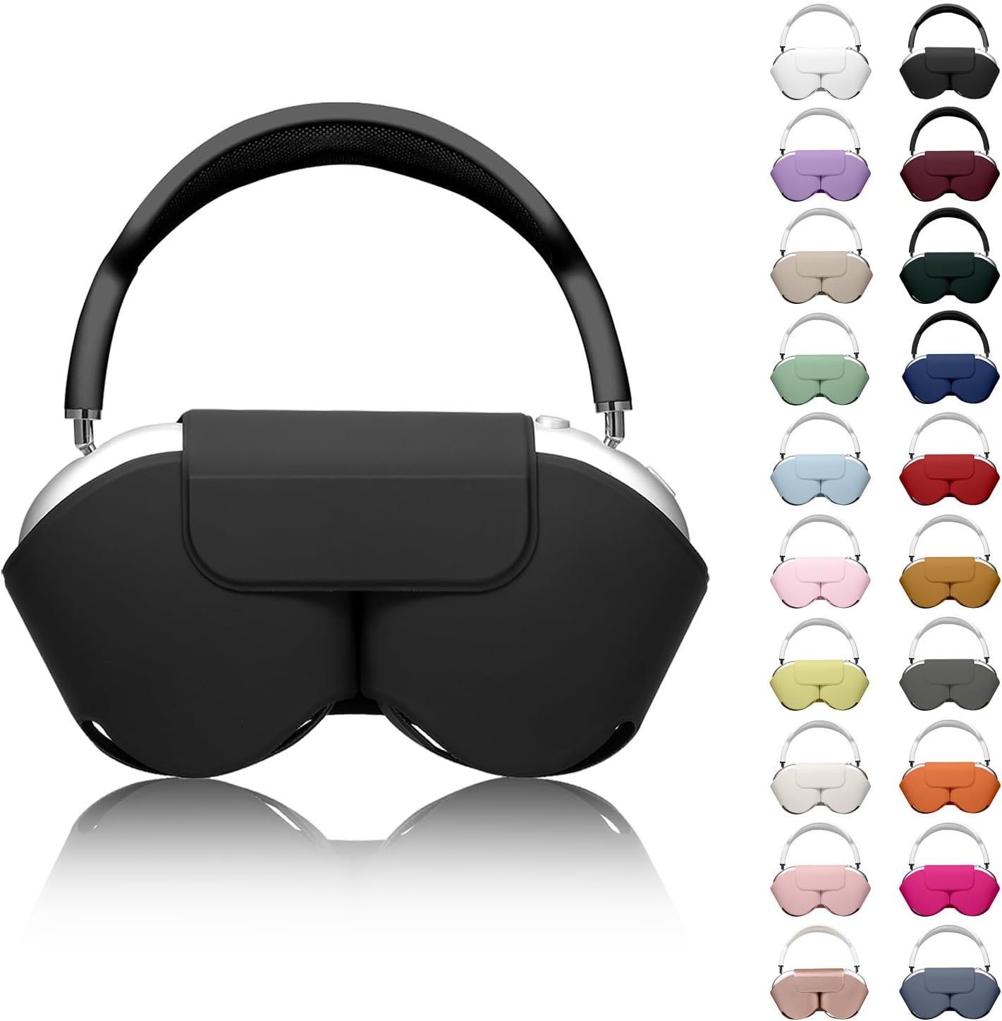 Youtec Black PU Leather Smart Case for Airpods Max - Sleep Mode