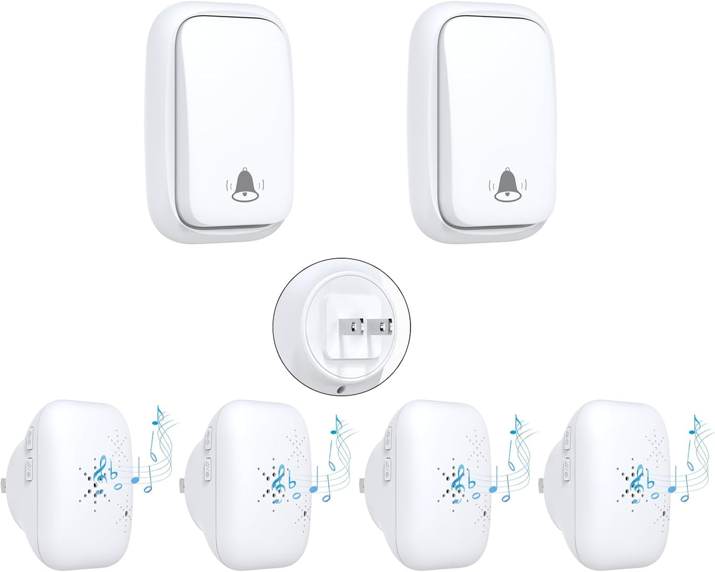 Wireless Doorbell: No Batteries, Self-Powered, 100M Range