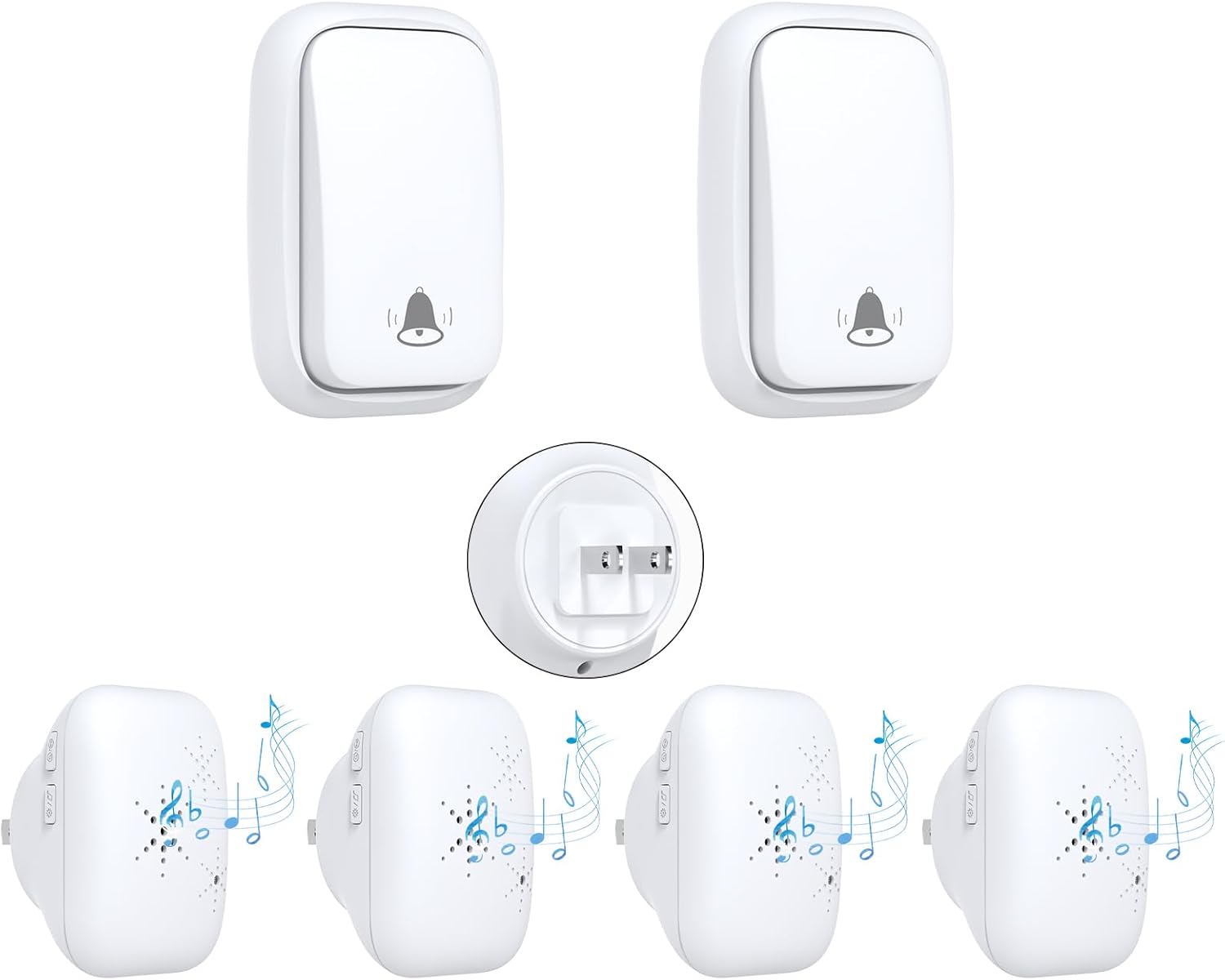 Wireless Doorbell: No Batteries, Self-Powered, 100M Range