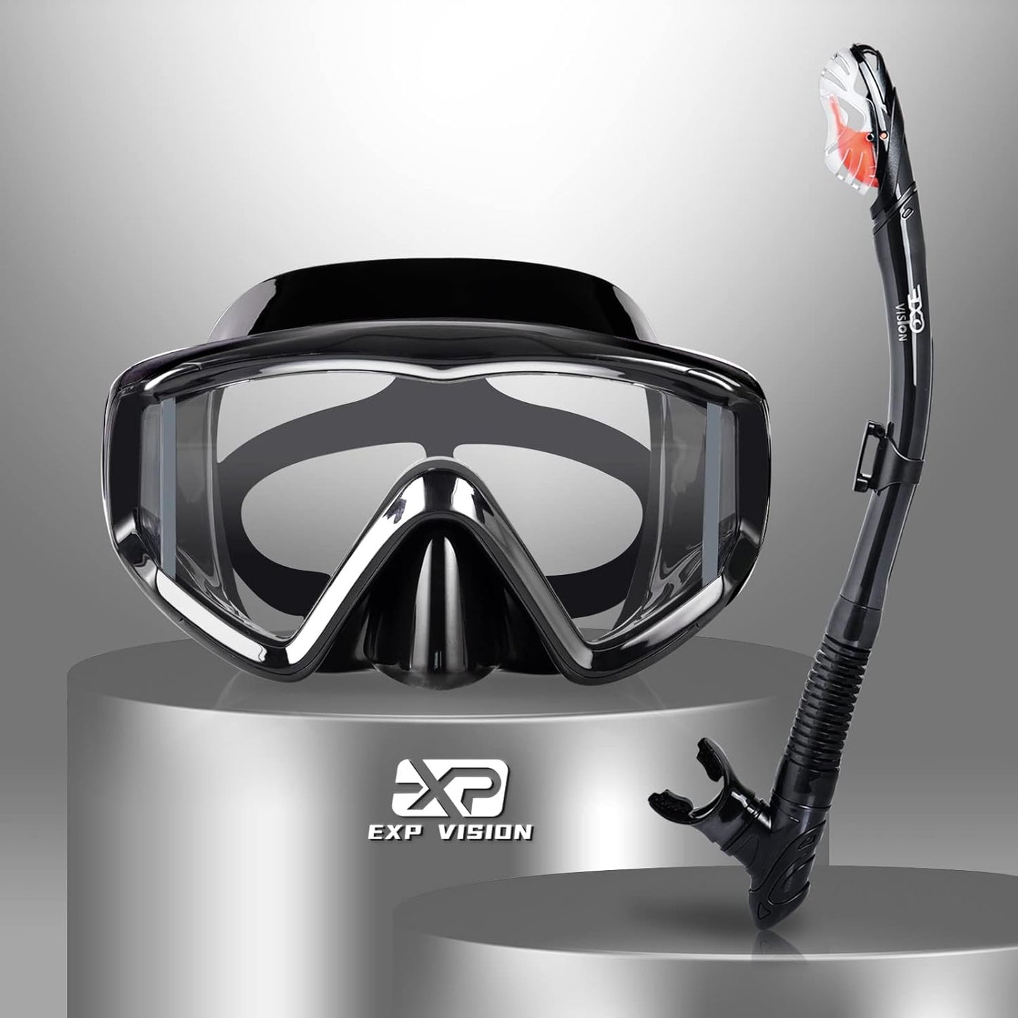EXP VISION Snorkel Set: Anti-Fog, Anti-Leak, Pro Gear