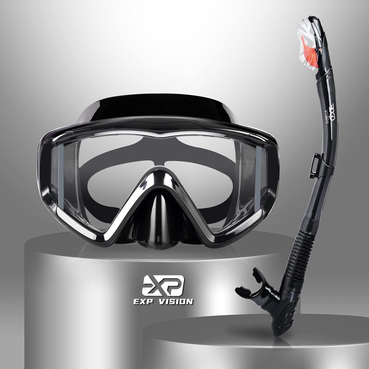 EXP VISION Snorkel Set: Anti-Fog, Anti-Leak, Pro Gear