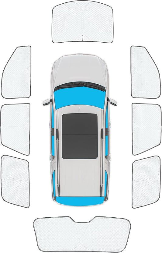 KMF 8pcs Thicken Full Sun Shades for Ford Expedition SUV 2018-2024