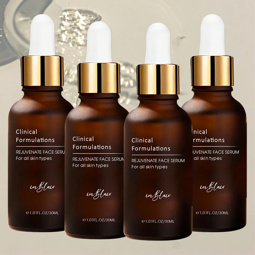 4 Bottle Pack Rejuvenate Resurfacing Face Serum for Youthful Skin