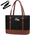 LOVEVOOK Laptop Bag for Women - Elegant Work Tote with Cup Holder