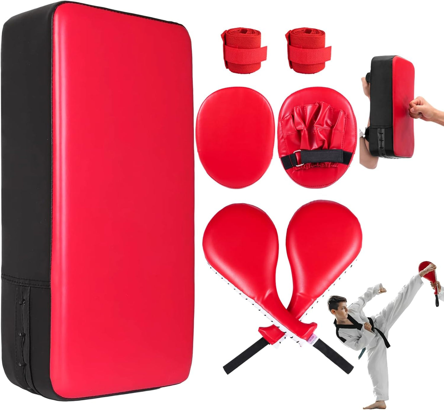 Ultimate Martial Arts Kit: 7-in-1 Kick Pad Set by Tideme