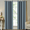Turquoize Room Darkening Curtains 52in x 96in Pair - Thermal Blackout