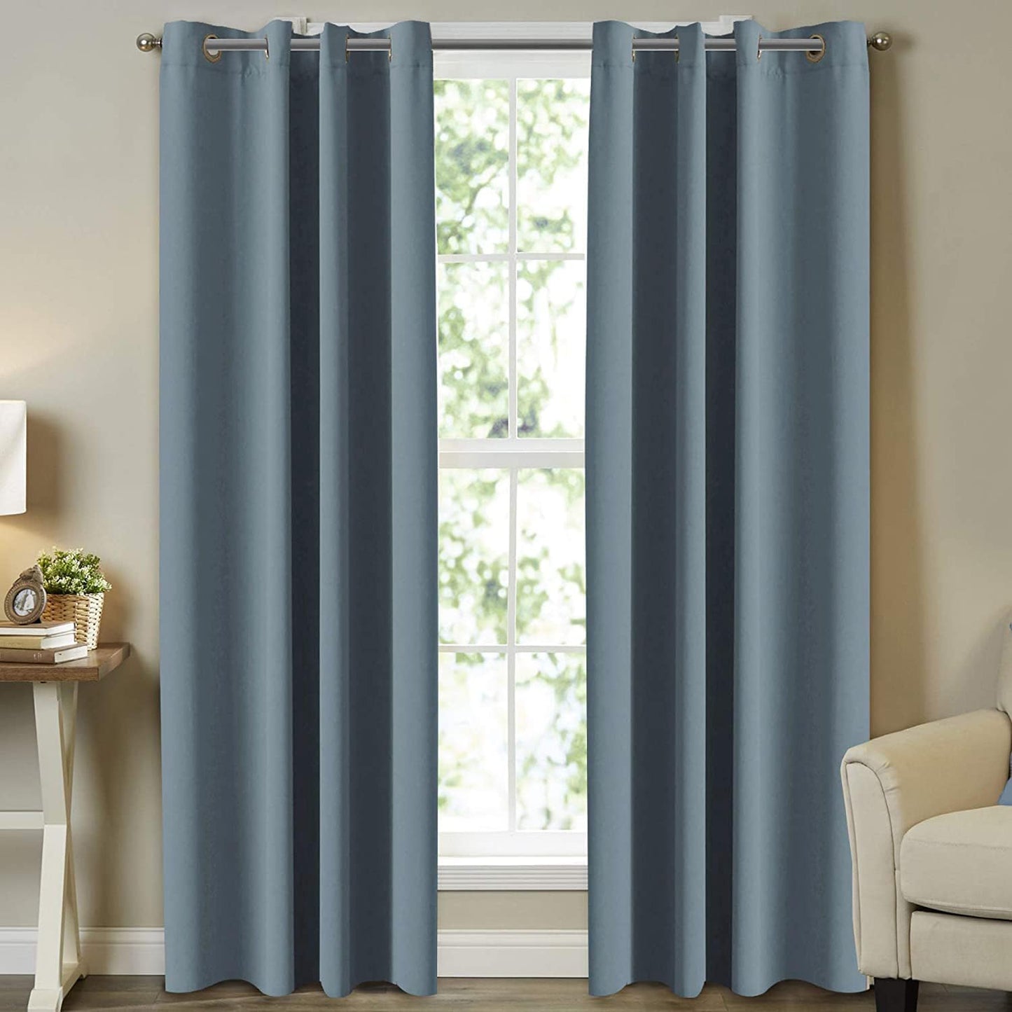 Room Darkening Curtains for Bedroom - Thermal Insulated Draperies