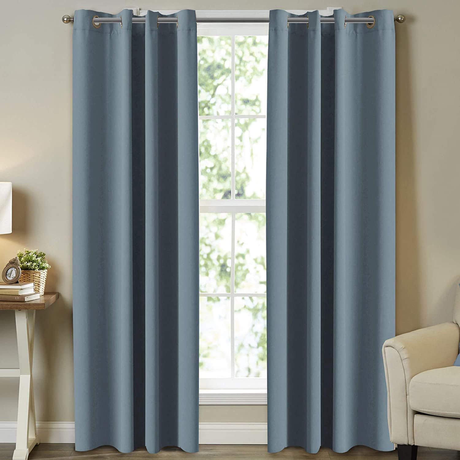 Room Darkening Curtains for Bedroom - Thermal Insulated Draperies