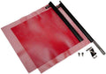 EZ Mount Warning Flag Red 18in x 18in Mesh DOT Compliant - Quick