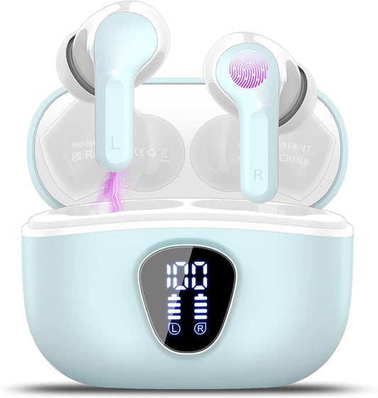 40H Playback HiFi Wireless Earbuds with ENC Noise Cancelling - BESNOOW