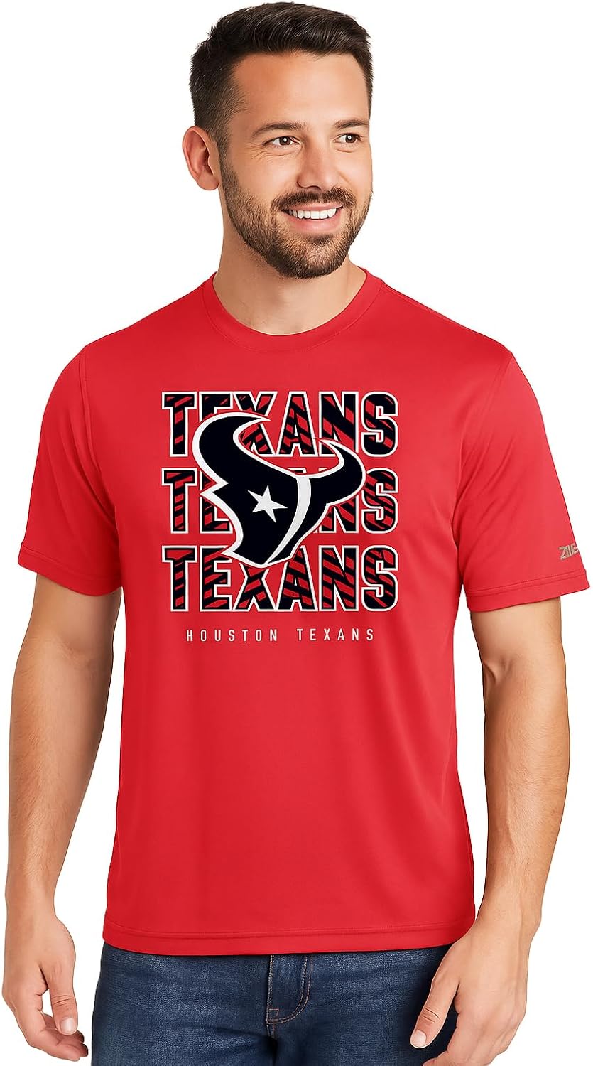 Zubaz NFL Men's Short Sleeve Team Graphic T-Shirt for Fans
