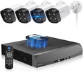 4K Ultra HD POE Wired Outdoor Security Camera System - Clear Night