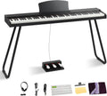 Ktaxon 88 Key Weighted Bluetooth Piano - Pro Pedal, Advanced Chip