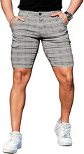 Mens Slim Fit Chino Shorts 9ft Inseam - Stretchy Slim Fit for Men