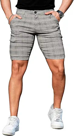 GINGTTO Mens Slim Fit Shorts with 9 Inseam for Ultimate Comfort