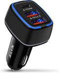 AILKIN 56W PD USB C Car Charger - 3-Port Fast Charge